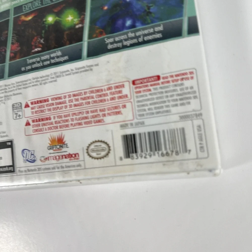 Nintendo 3DS - Green Lantern Rise‎ of the Manhunters CIB With Manual